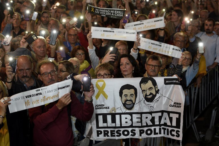 Political prisoners protest