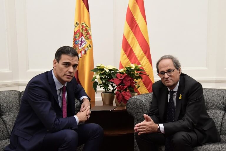 Pedro Sánchez and Quim Torra