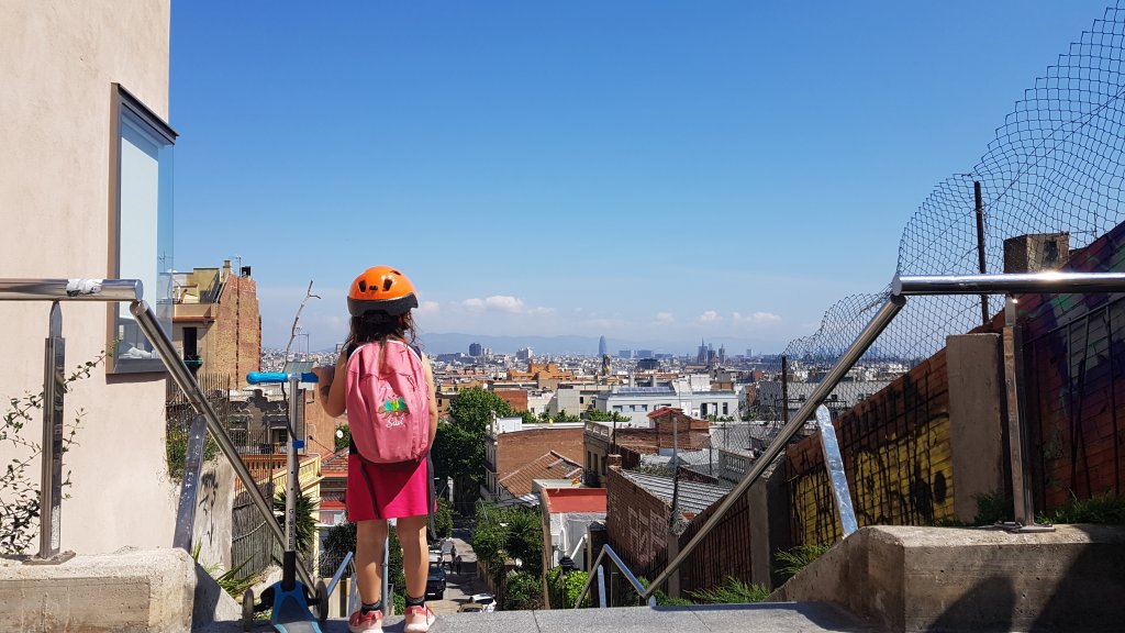 Savi overlooking Barcelona