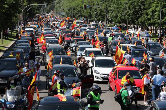 Vox protest in Madrid
