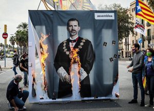 Felipe VI protest