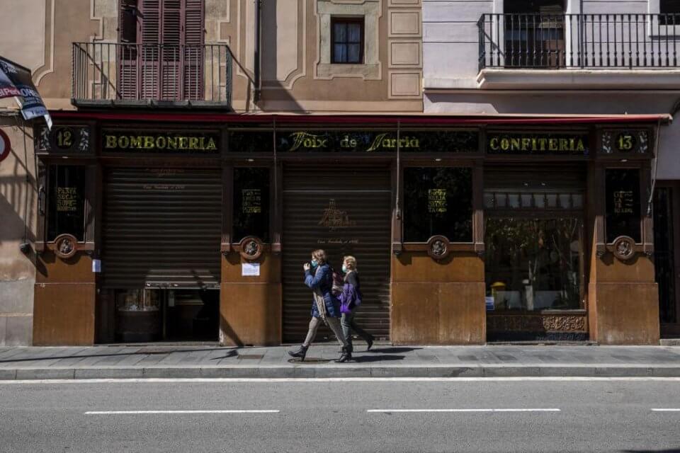Barcelona during the Coronavirus health crisis