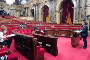 The Catalan Parliament on 13 January 2021. (Parliament.cat)