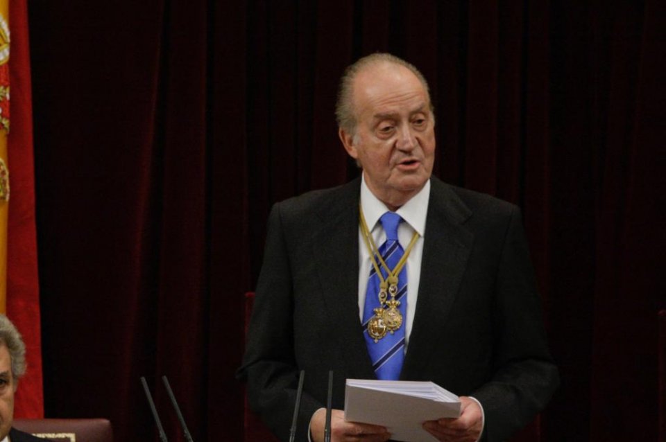 Archive image of Juan Carlos I at the Spanish Congress in 2011