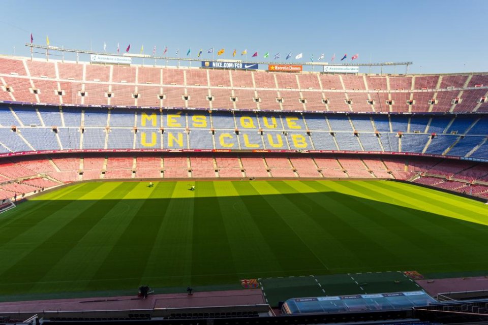 Camp Nou, Barcelona.