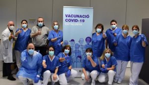 Health workers in Catalonia
