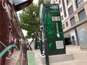 Ibedrola electric vehicle recharge point.
