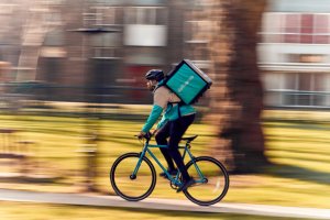 Deliveroo rider.