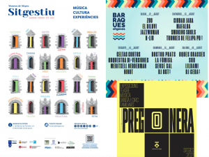 Recent posters for events in Sitges.