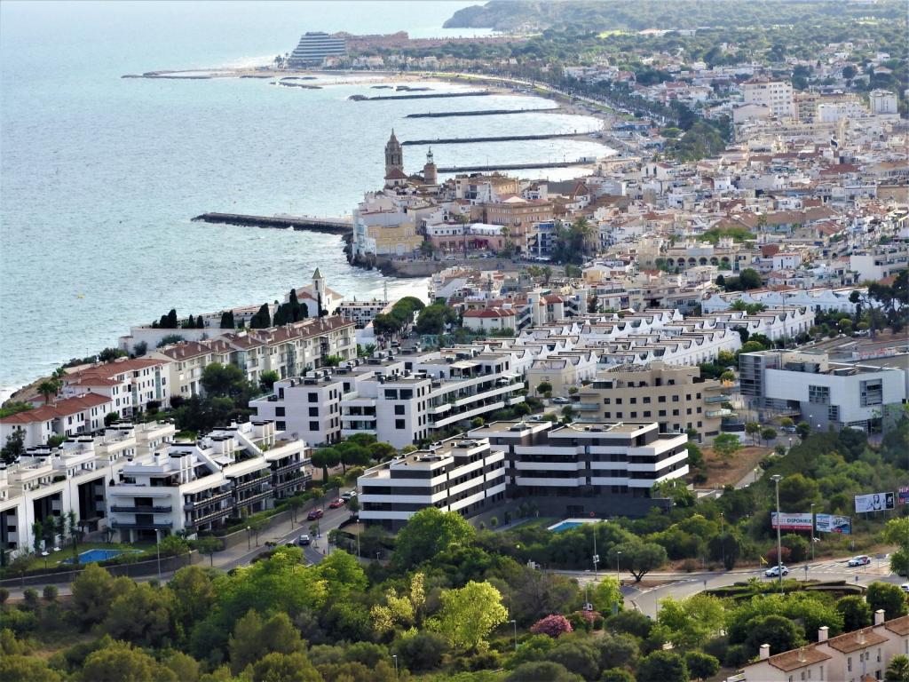 Panoramic image of Sitges.