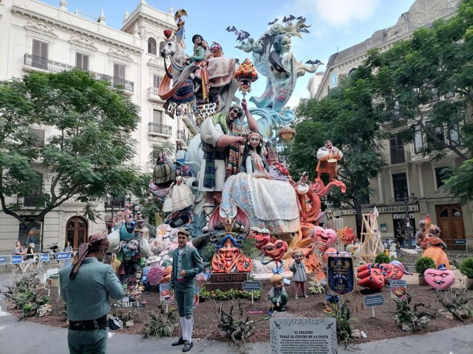 One of the monuments for Las Fallas.