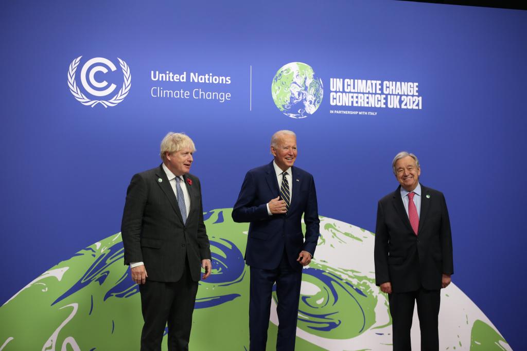 Boris Johnson, Joe Biden and António Guterres