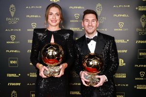 Alexia Putellas and Lionel Messi