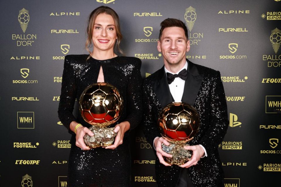 Alexia Putellas and Lionel Messi