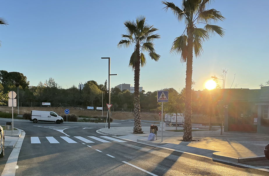 Bòbila roundabout in Sitges.