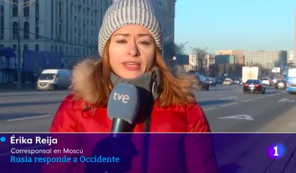 Erika Reija, Moscow correspondent for RTVE.