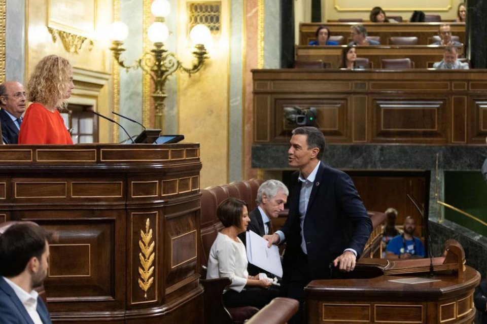 Pedro Sanchez in the Spanish Congress