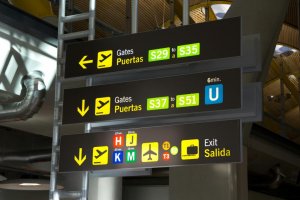 Airport sign