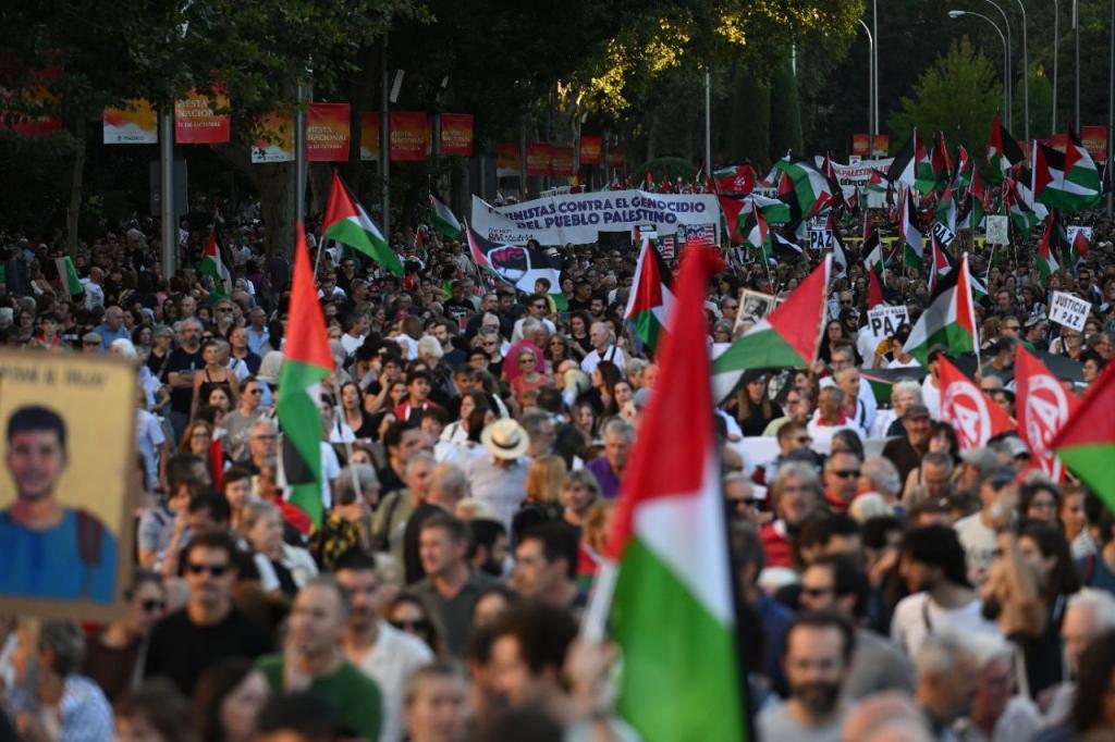 Barcelona, Madrid join Europe-wide rallies against Israel’s Gaza campaign