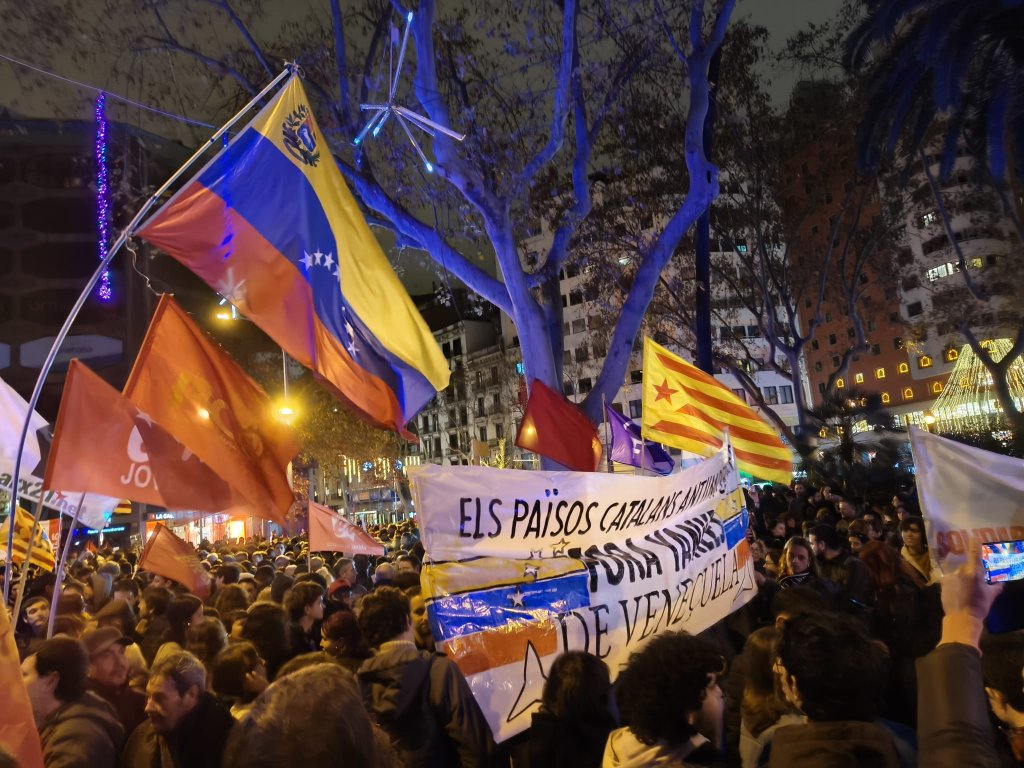 Around 1,400 protest in Madrid and Barcelona against US ‘imperialist aggression’ in Venezuela