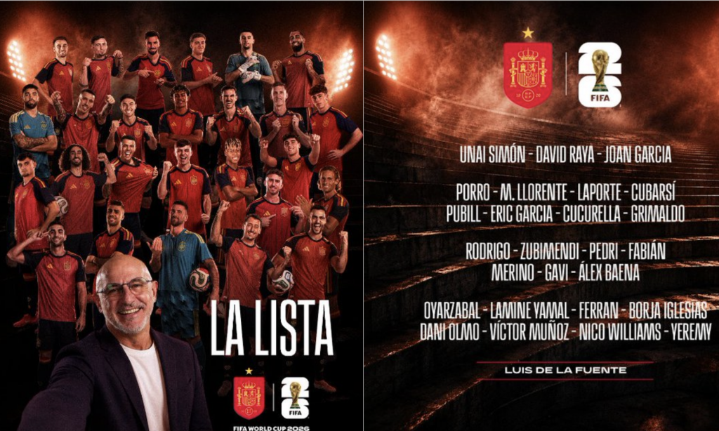 Spain heads to World Cup without any Real Madrid players as Barça...