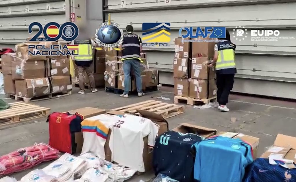 95 arrests, as Spanish police seize 16 tonnes of counterfeit World Cup merchandise worth millions